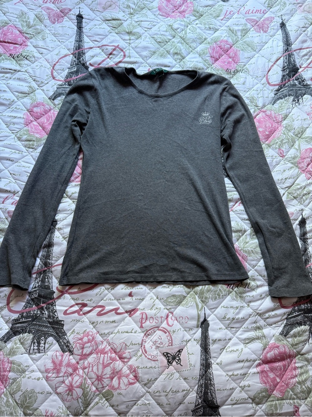 Ralph Lauren Heather Gray Crewneck Tee